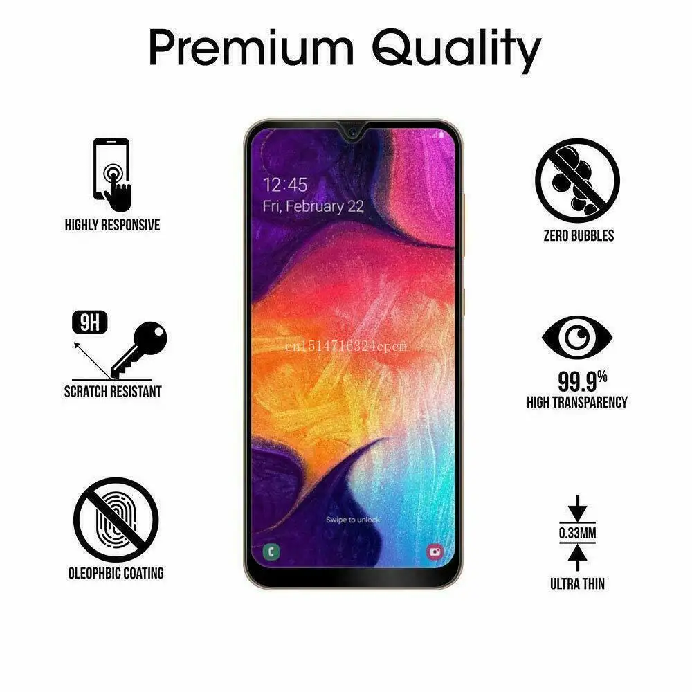 2 шт. протектор экрана из закаленного стекла для samsung Galaxy A20 A10 A50 A40 A30 A60 A70 A80 A90 полное защитное стекло