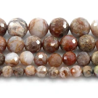 natural hard faceted blood agate round loose beads strand 681012mm for jewelry diy making necklace bracelet