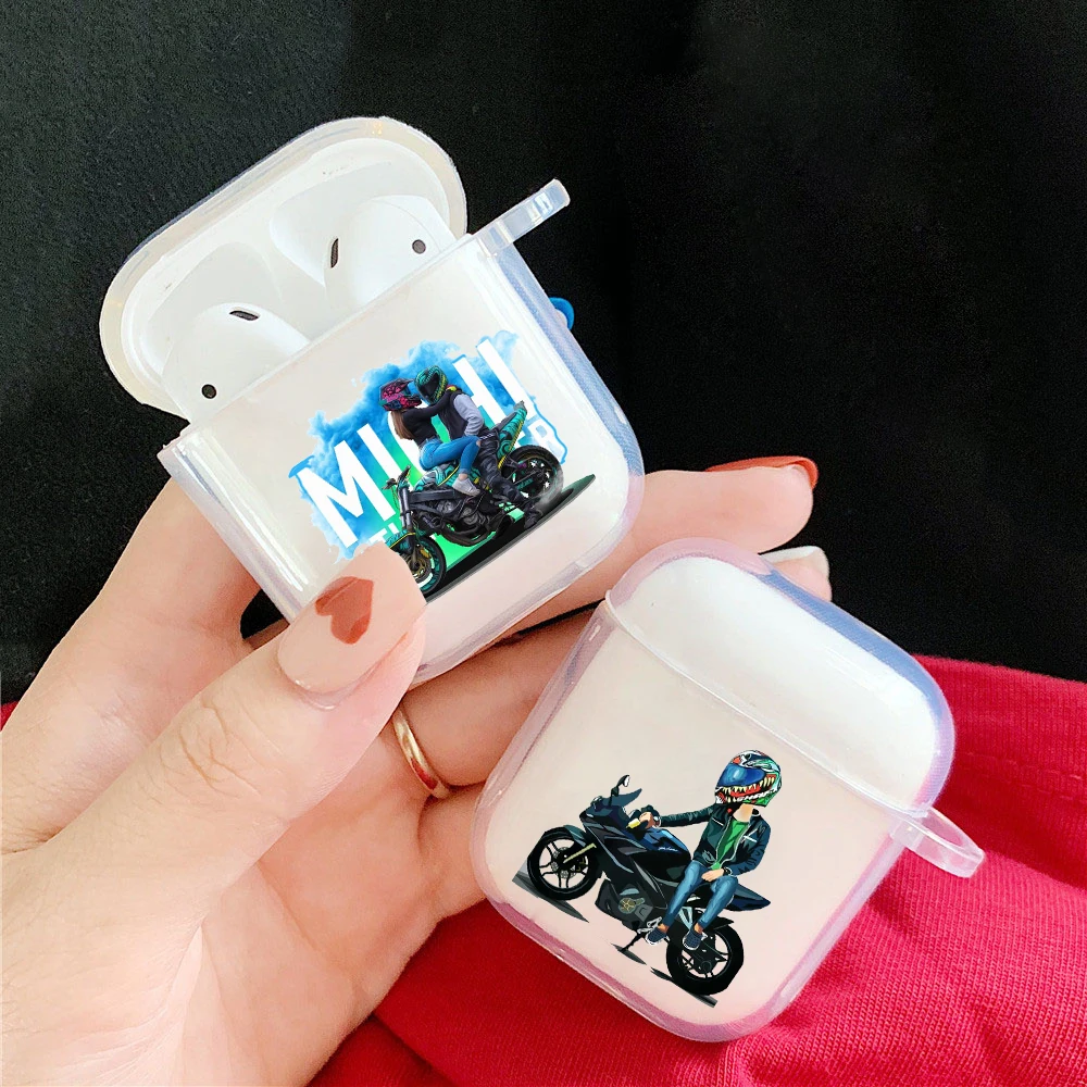 

Cover for Airpods 1/2 Earphone Motorcycle car cool couple cartoon Soft Protector Fundas Airpods Case Air Pods Charging Box Bags