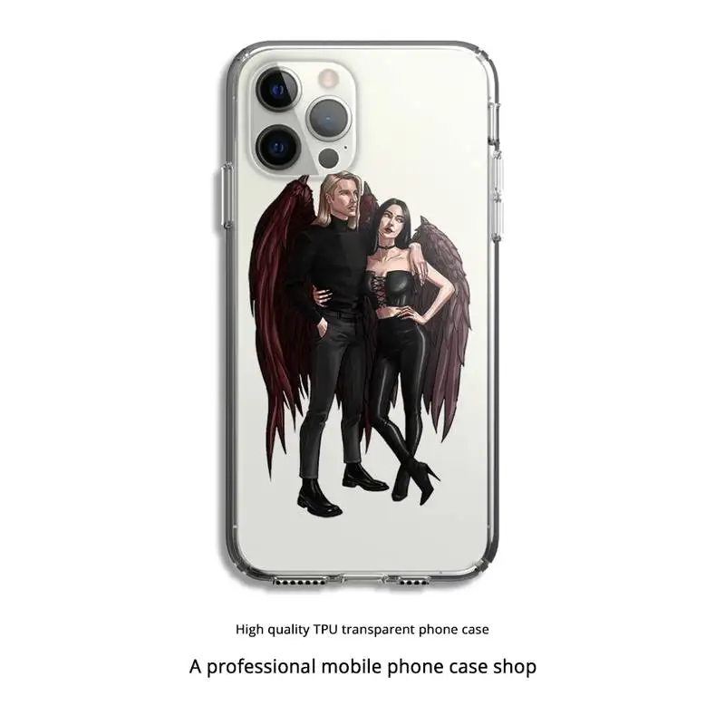 

TV Degenerate Angel Lucifer Phone Case Clear Cover For Iphone 5 6 7 8 11 12 Plus XR X XS SE2020 11/12PRO Max Transparent Cases