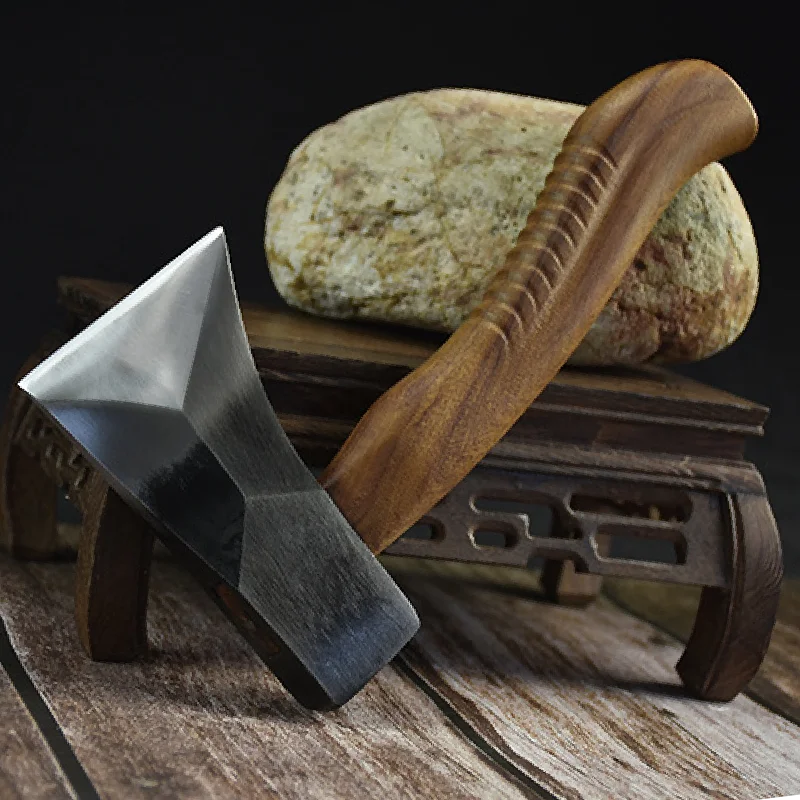 Ручной топор из высокомарганцевой стали Tang master традиционный для горячей ковки