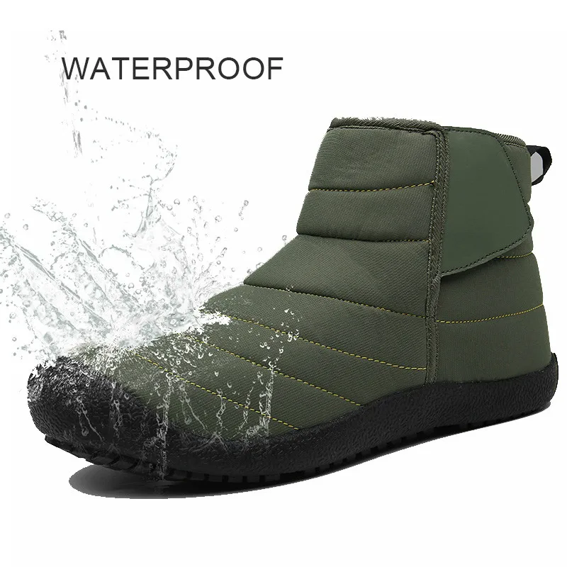 2019 мужские и женские зимние меховые теплые ботинки Водонепроницаемая защитная