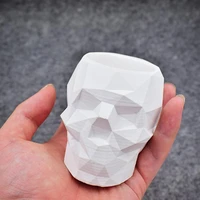 3d skull cement mould candle diy silicone molds marking diamond skull resin plaster model making mold halloween decoration tool