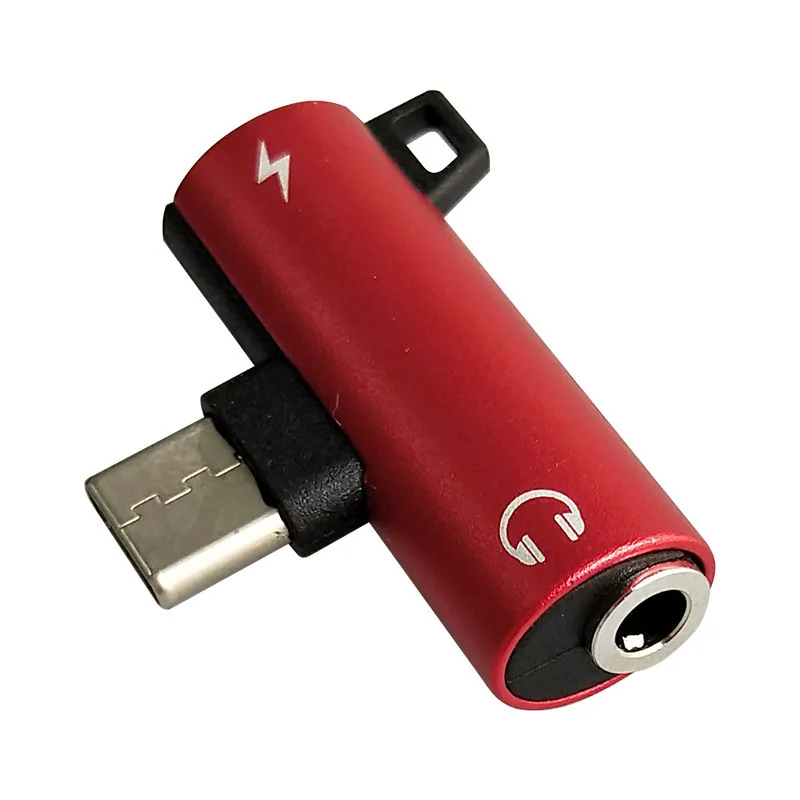 2 в 1 Тип C до 3 5 мм разъем для подключения наушников USB Type аудио адаптер Xiaomi 6 Huawei