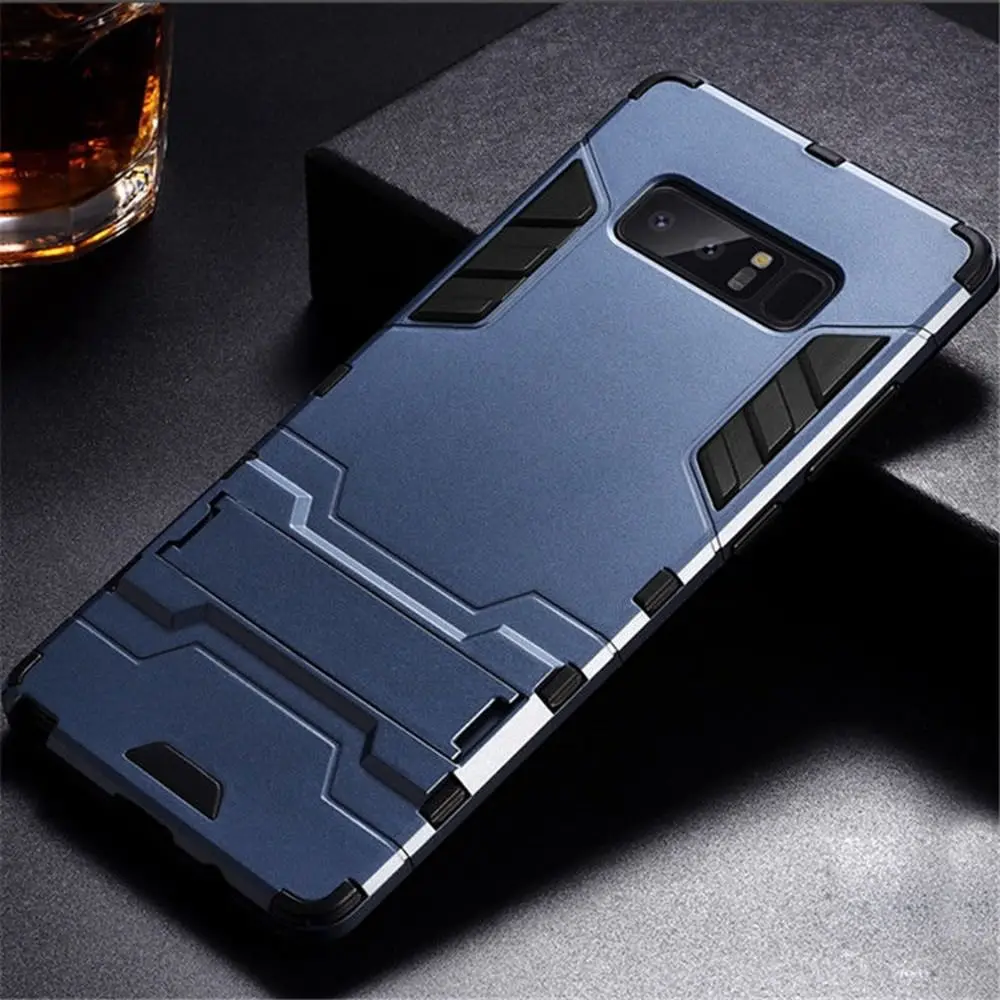 

Armor Case for Samsung Galaxy S8 S9 S10 S20 Edge Plus Case for Samsung Note 8 9 Bracket bumper Case Fundas