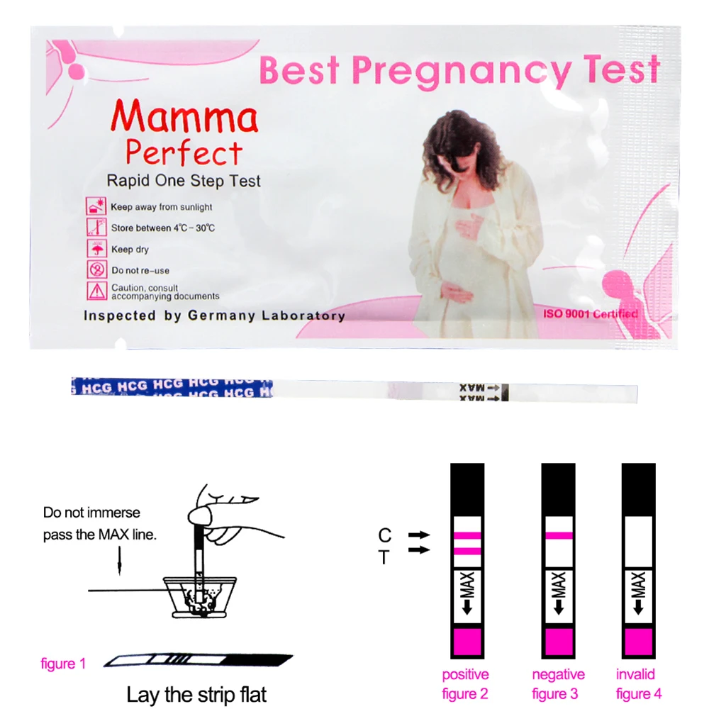 Over 99% Accuracy Women Pregnancy Test HCG Pregnant Strips Predictor Urine Tester Tools Products 5Minute Quick Result 20pcs/set