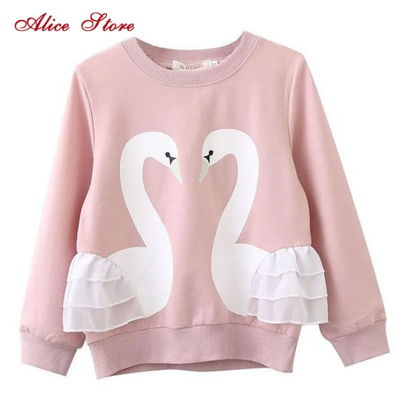 Осень зима 2020 новая Корейская футболка с длинными рукавами для девочек кружевная