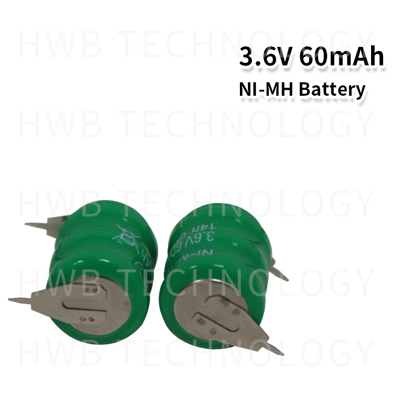 Никель кадмиевая батарея для резервного копирования данных 100 шт./лот 3 6 В 60 мАч|100