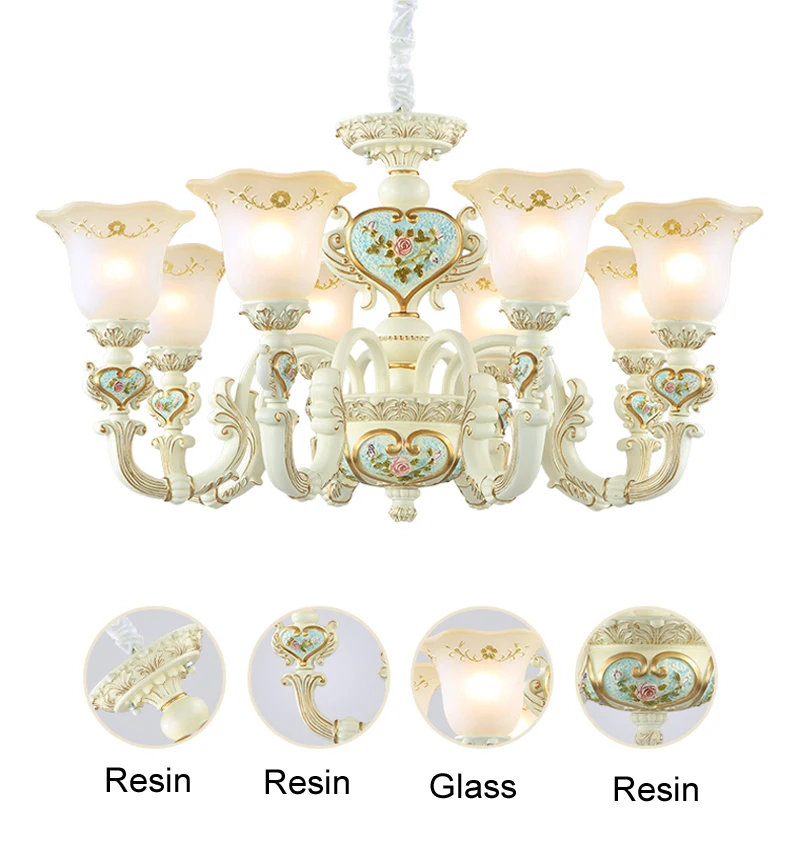 Винтажная лампа для ресторана европейская Люстра гостиной спальни люстры 220 В