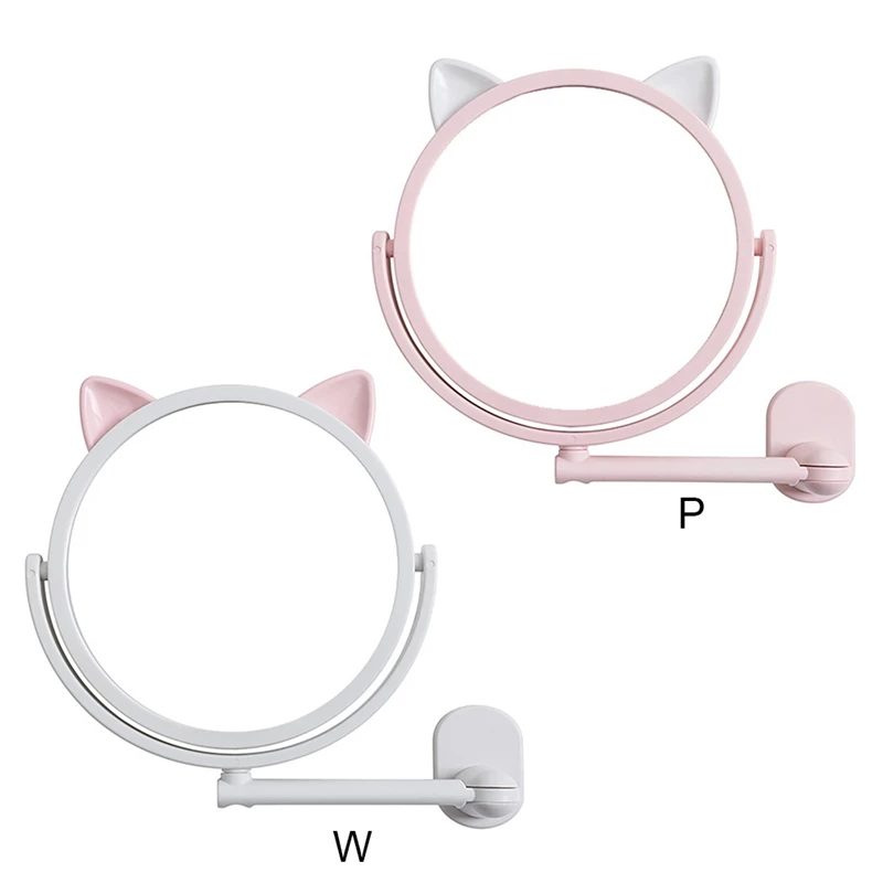 Настенное складное маленькое зеркало для ванной комнаты туалетный столик