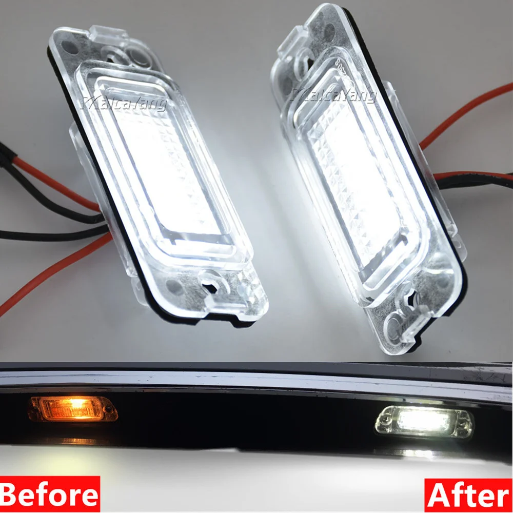 

1 Pair LED License Plate Light For Mercedes Benz R-Class W251 ML-Class W164 GL-Class X164 High Brightness Number Plate Lamp