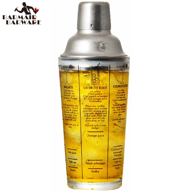 450 мл микс мастер стекло нержавеющая сталь коктейль Бостон бар шейкер барный