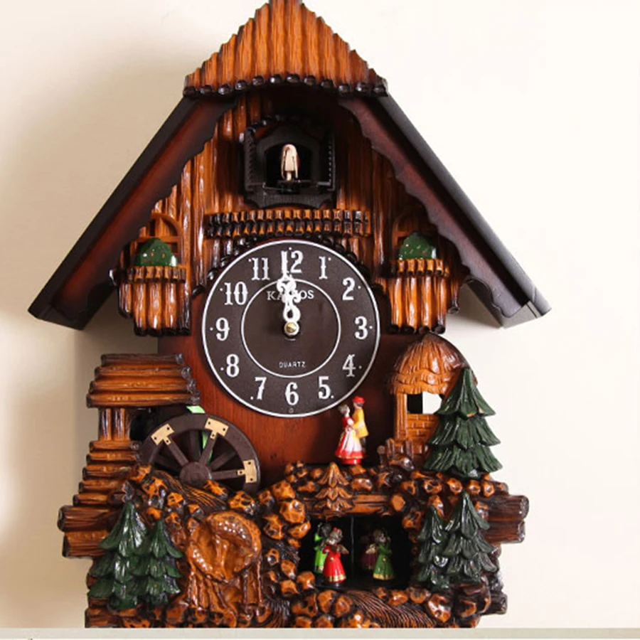 Большие креативные настенные часы Cuckoo роскошные цифровые для гостиной