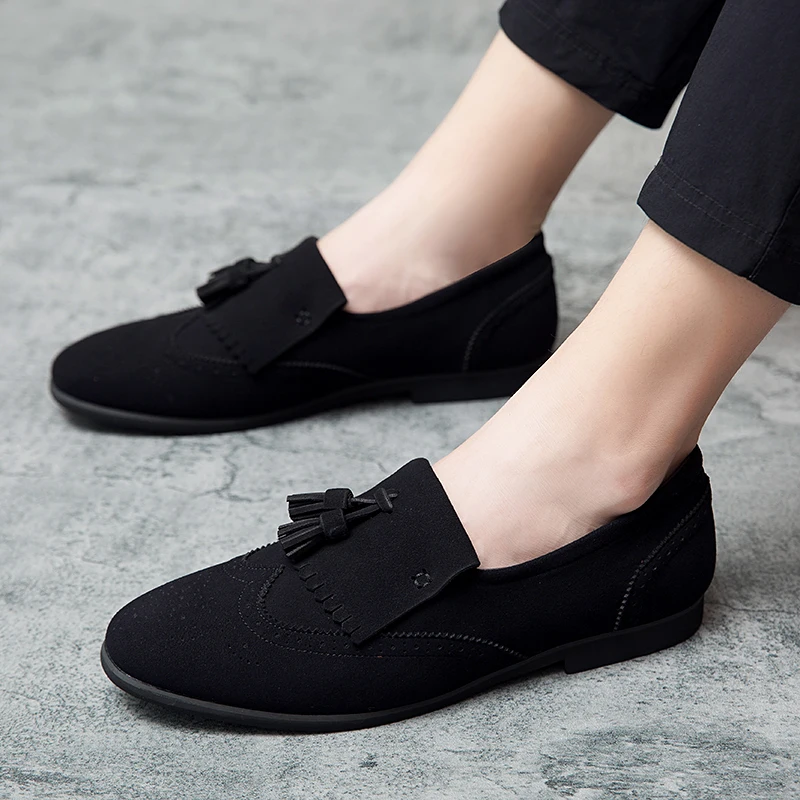 Винтажные лоферы с кисточками кожаные повседневные полуботинки удобная обувь