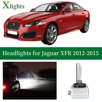 xlights for jaguar xfr 2012 2013 2014 2015 kit hid xenon lamp headlight lights bi xenon projector bulbs low high beam 4300k 12v