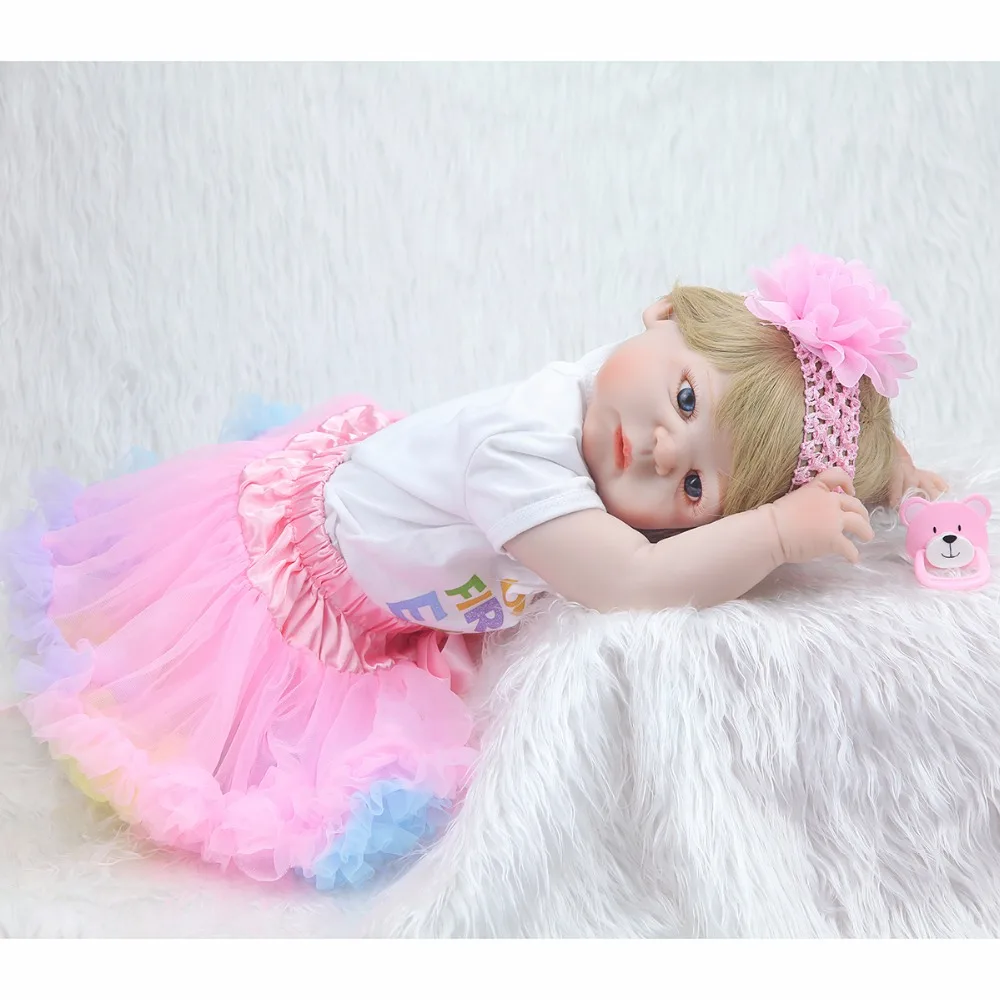 Куклы Новорожденные силиконовые 55 см реалистичные мягкие и удобные