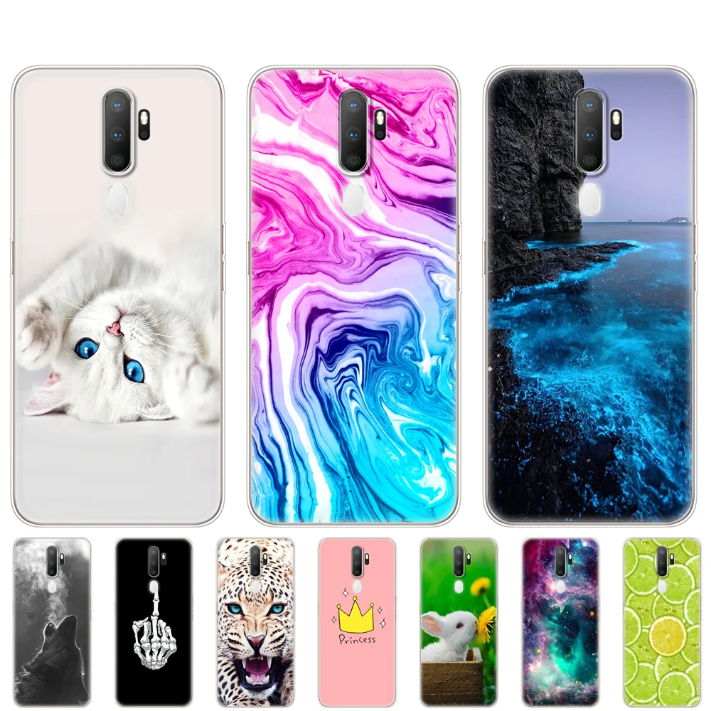 Чехол для Oppo A9 A5 2020 мягкий чехол из ТПУ задняя крышка телефона OPPOA9 OPPOA5 A 9 5