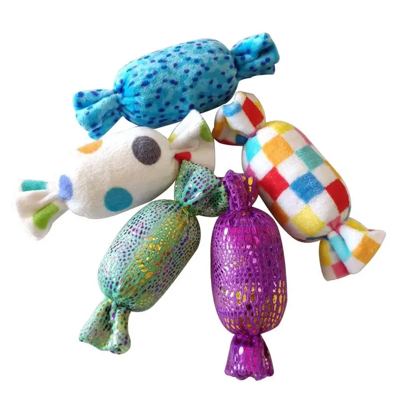 

Pet Candy Toy Bite Resistant Cute Plush Squeaky Dog Toy Puppy Interactive Toy Pet Sound Funny Toy Training Toys Accessories