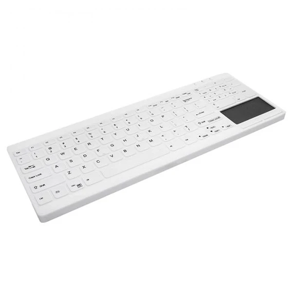 comprar Teclado Desinfetável Lavável Chave Ativa AK-C7412 Branco