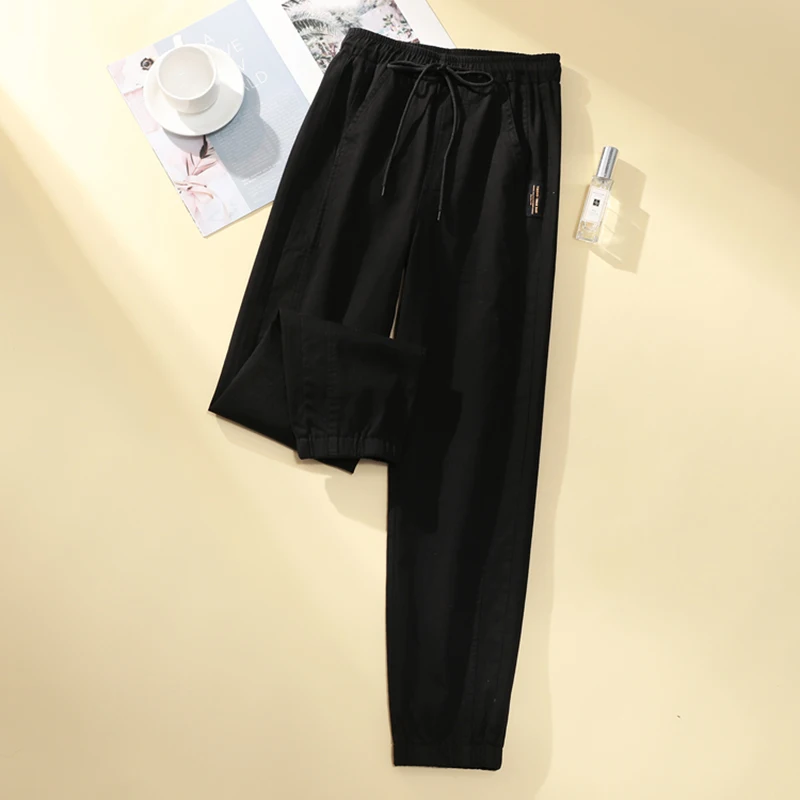 Женские брюки-карго с эластичным поясом