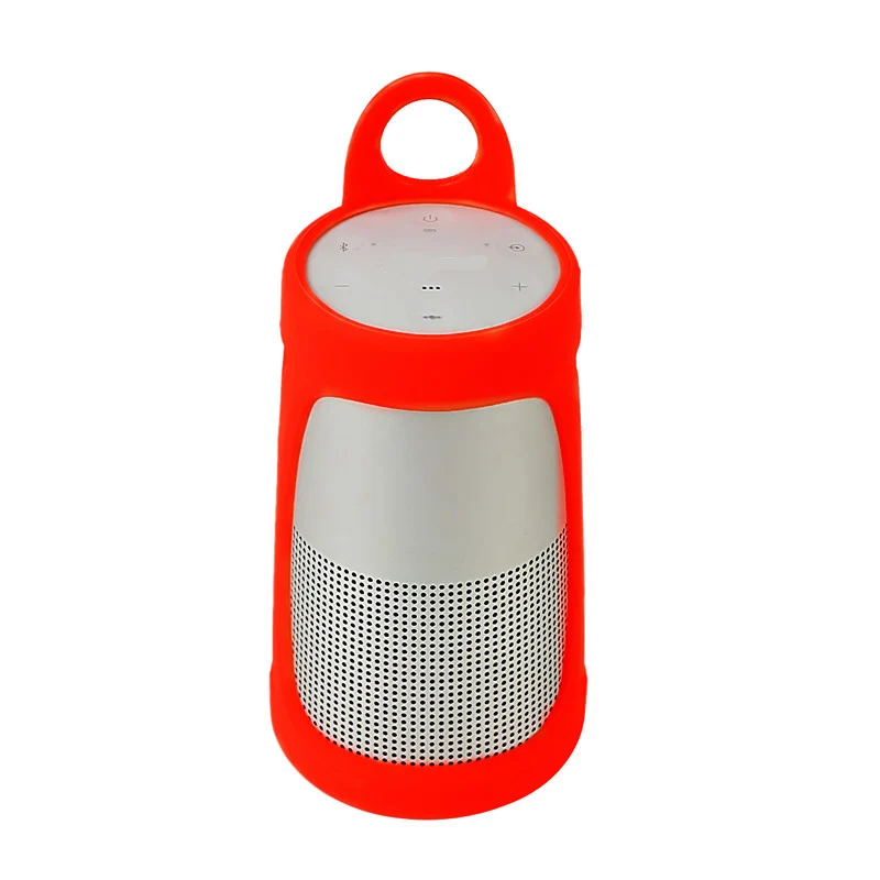 Red Мягкий силиконовый чехол для Bose Soundlink Revolve Bluetooth динамик портативный защитный Противоскользящий чехол для динамика - Цвет: Red