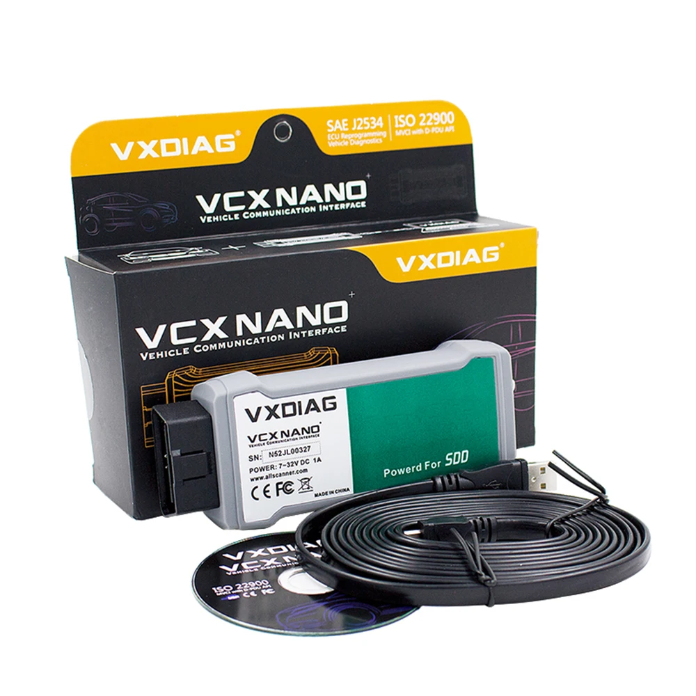 

VXDIAG VCX NANO JLR WiFi/USB SDD Jaguar Land Rover