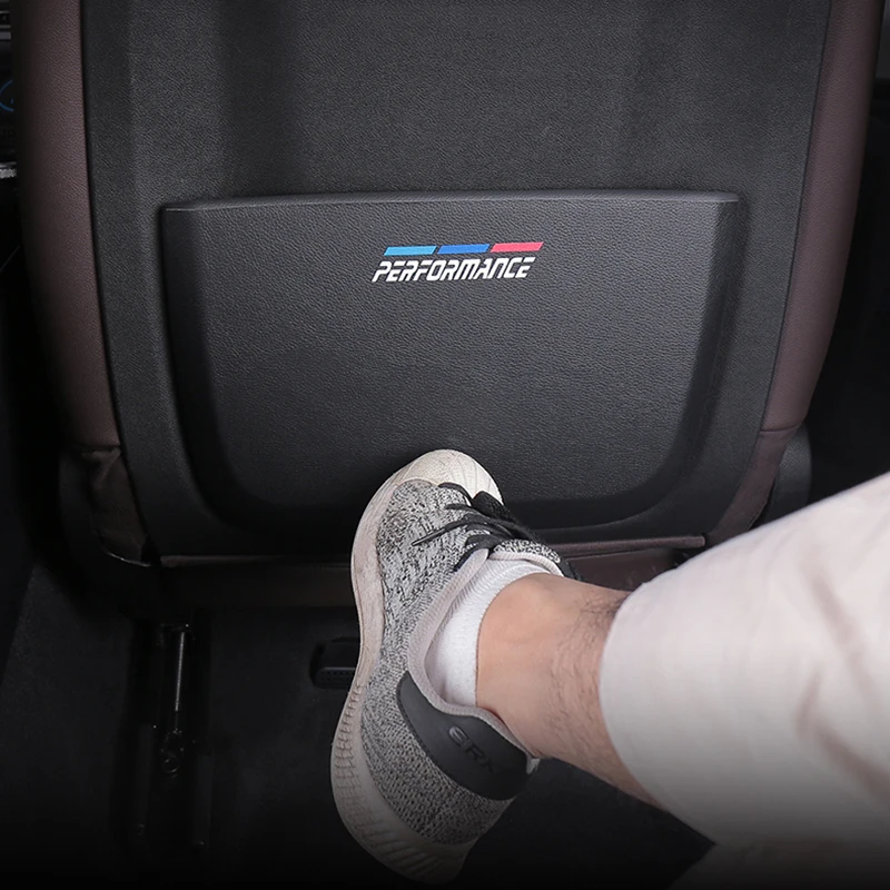 

Car Seat Back Protection Sticker Interior Styling Accessories Pu Leather Anti Kick Pad For BMW 3 Series 325i 330i 340i G20 G28