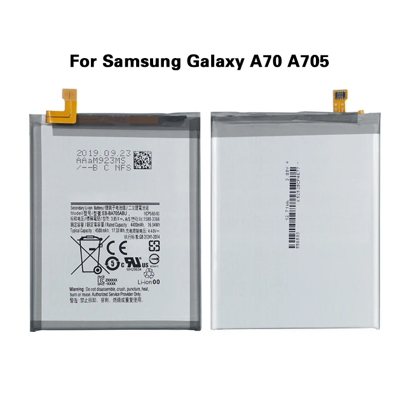 Оригинальная запасная батарея EB-BA705ABU для Samsung Galaxy A70 A705 SM-A705 телефона 4500 мАч |