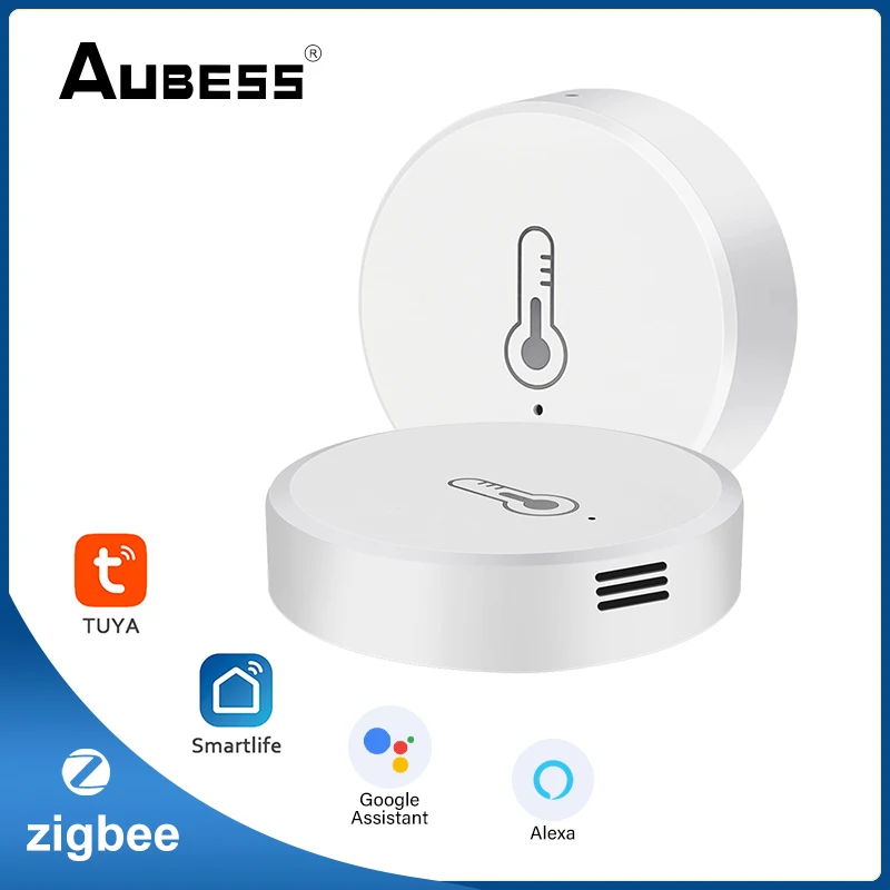 

Смарт-датчик температуры и влажности ZigBee с голосовым управлением и поддержкой Alexa Google Home App, удаленный мониторинг в режиме реального времени