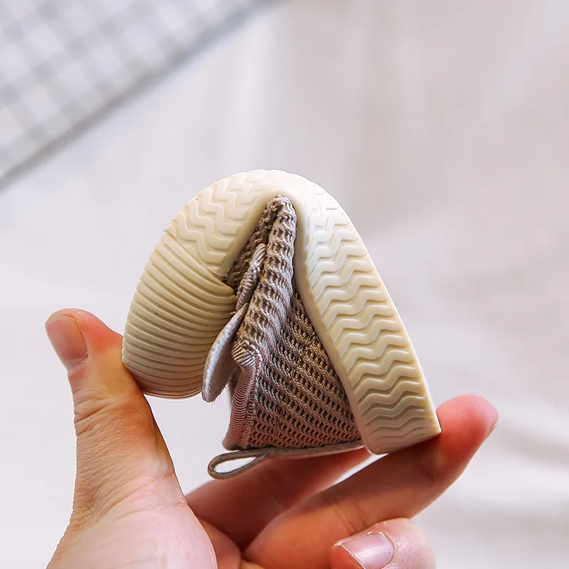 

11.5-15.5cm Brand Baby Boys Girls Casual Shoes,Gray Beige Mesh Breathable Toddler Spring Shoes,Kids First Walkers For 0-3Years