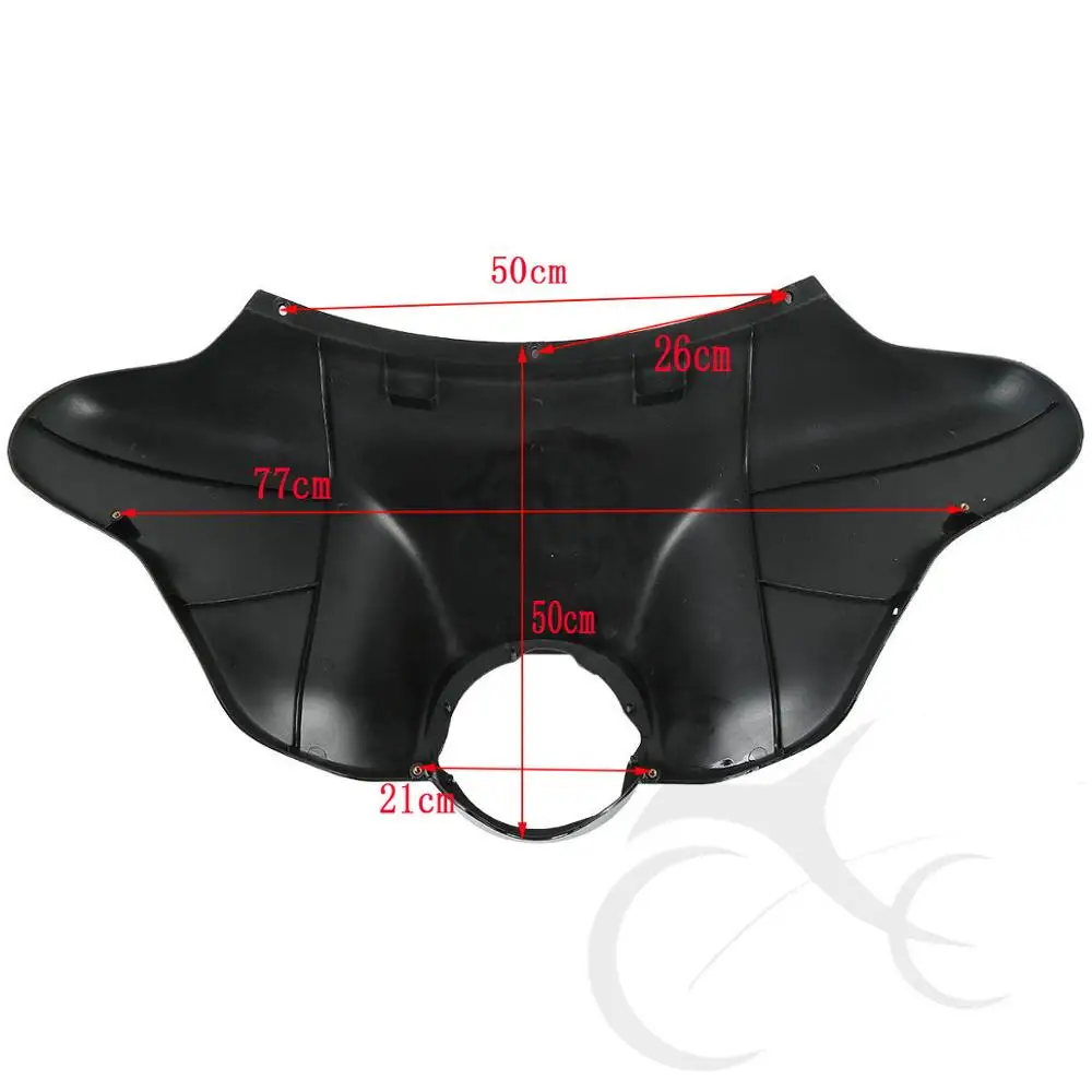 Мотоцикл черный ABS пластик Batwing внутренний внешний обтекатель для Harley Touring Street Electra Glide 96-13 97 98 99 00 01 02 03 04