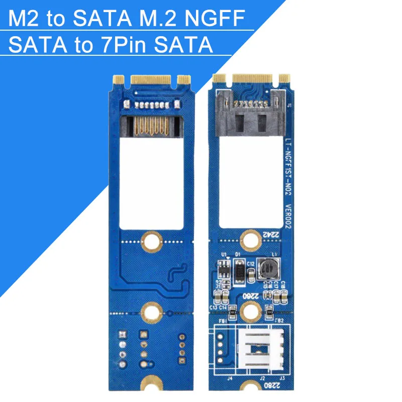 

M2 для SATA M.2 NGFF SATA для 7Pin SATA горизонтальный адаптер карта расширения 4Pin WinXP Win7 Win8 кабель питания