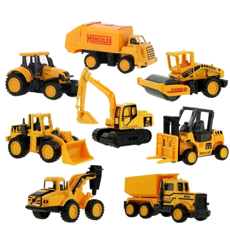 

Детская игрушечная мини-модель экскаватора из сплава, 8 шт.