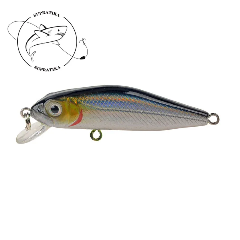 

Artificial Mini Minnow Floating Freshwater 6CM/4.5G Plastic Fishing Bait 3D Eyes Diving Depth 0.5M Fishing Lure Hard Bait
