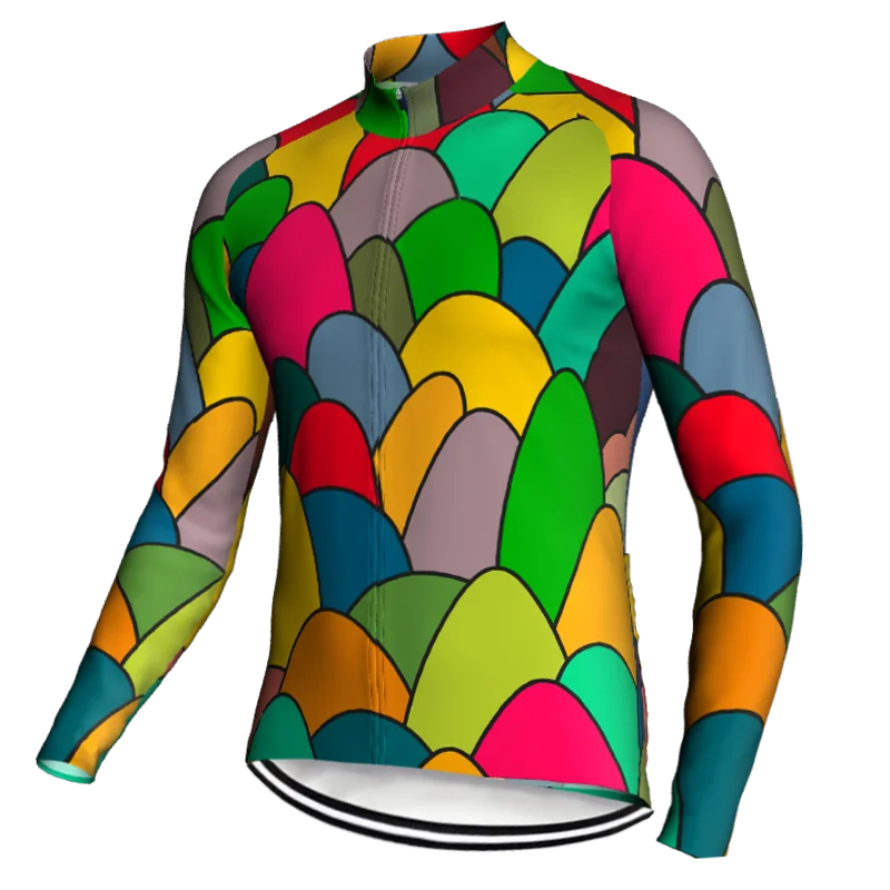 

Outdoor Long Sleeve Cycling Jersey Bicycle Motocross Downhill Shirt Bike Pro Race Wear Road Mountain 2021 Fashion man Sport Top