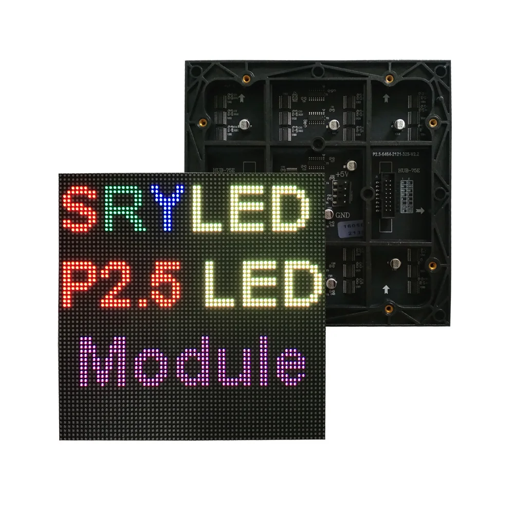 Крытый Smd P2.5 полноцветные СВЕТОДИОДНЫЕ панели матричный модуль 64x64 пикселей