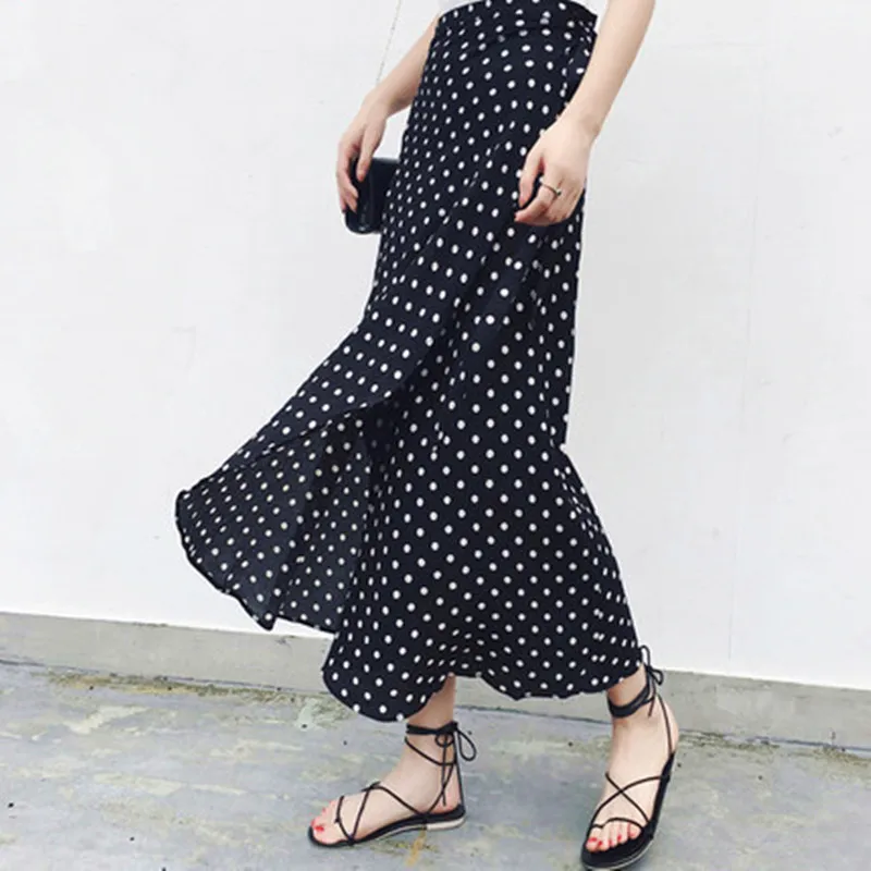 

Женские богемные юбки с высокой талией и цветочным принтом, асимметричные шифоновые юбки макси 12 цветов, 2020