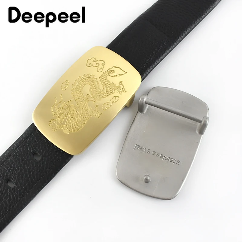 Deepeel 1 шт. ID39mm Высокая класс Нержавеющая сталь латунь Для мужчин Ремни пряжки