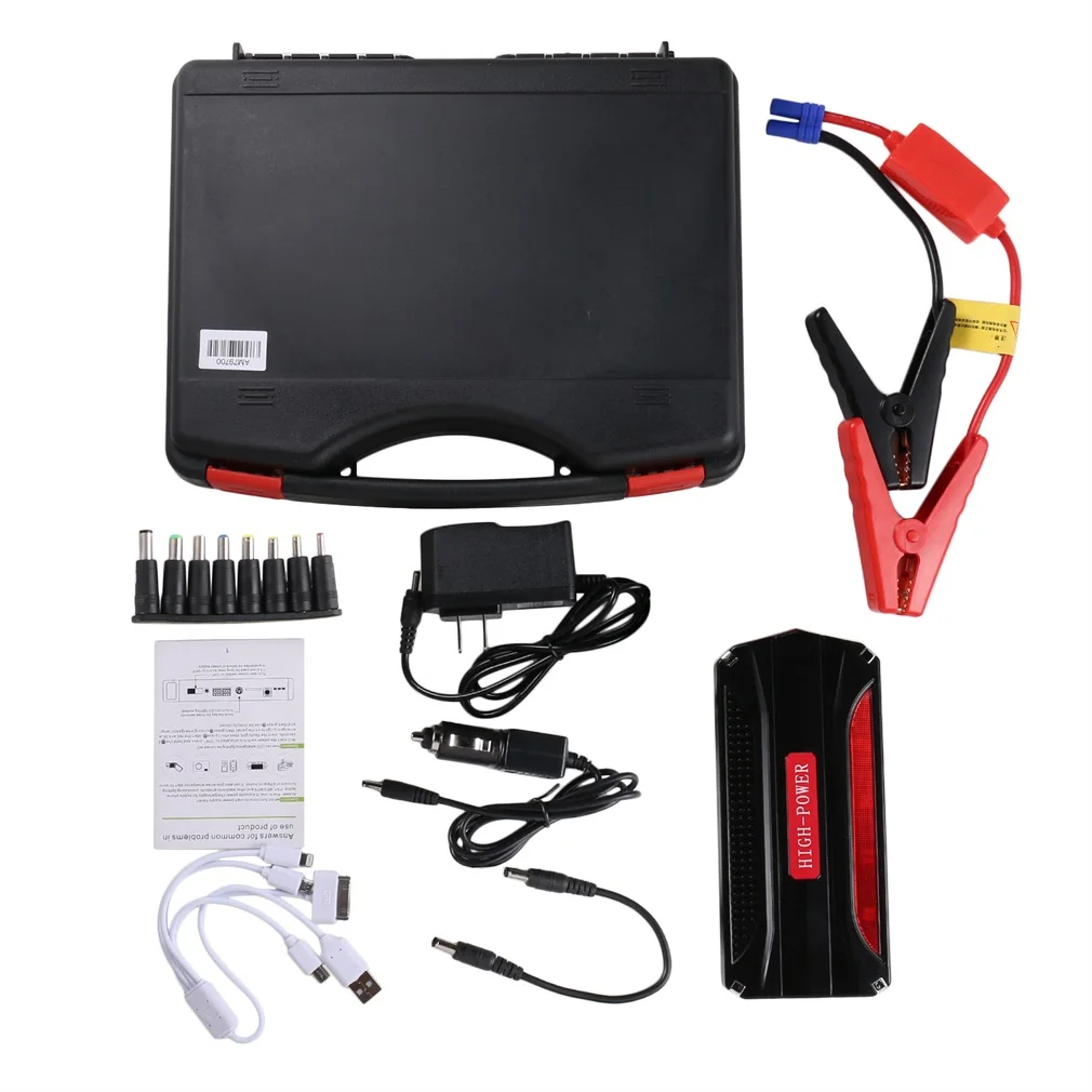 

12000Mah Car Battery Charger Pack Jump Starter Multi Function Auto Emergency Power Bank For Starting Car Portable