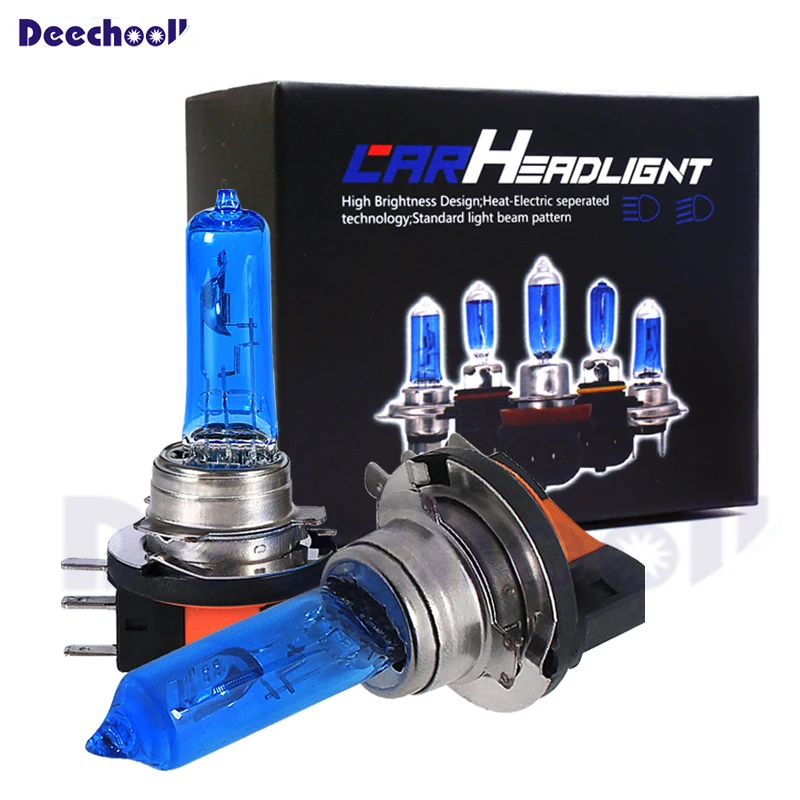 

deechooll H15 64176 Bulbs 55/15W High-Low Beam Daytime Running Lights Bulbs for Volkswagen for VW Transpertor T5 Golf Touran