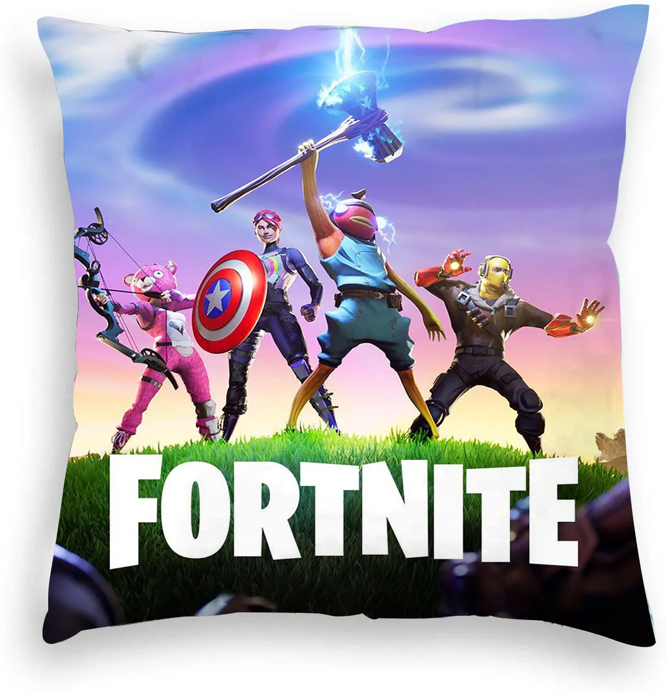 

Fortnite Cushion Cover Decor Cartoon Figure Print Pillow Case Plush Pillowcase for Children Room Sofa Chair Car Cushion 45x45cm