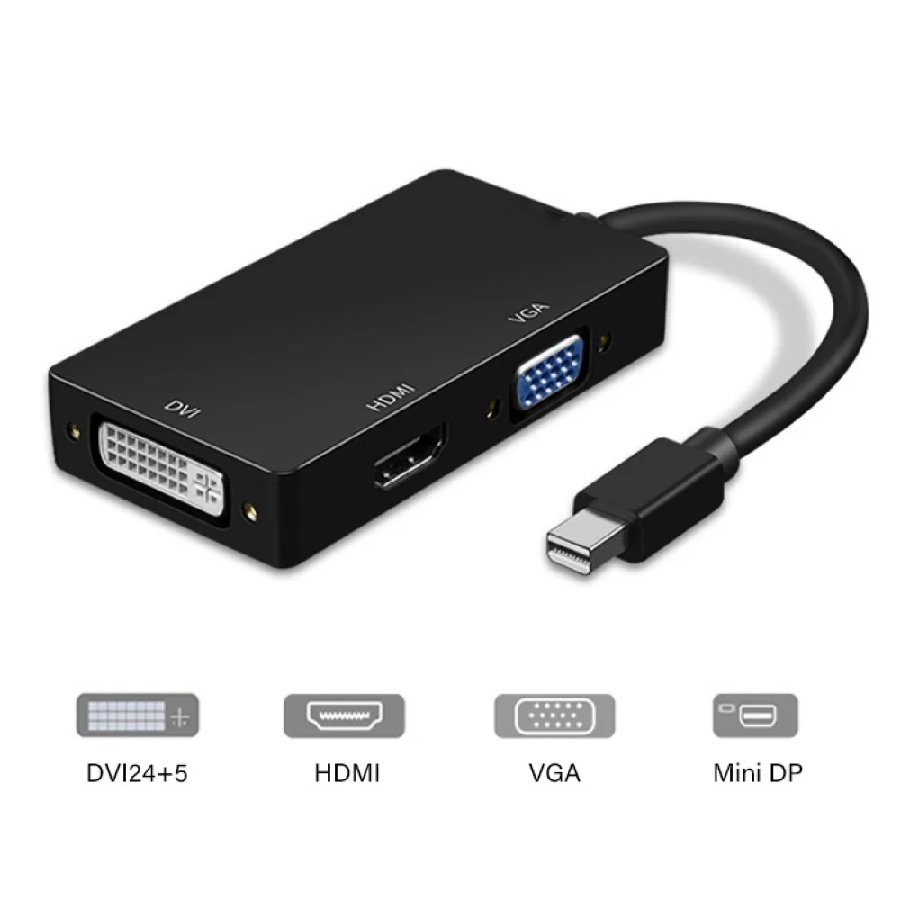Портативный Micro USB Mini 1080P DP к HDMI VGA DVI кабель адаптер конвертер для Macbook Pro удобный в