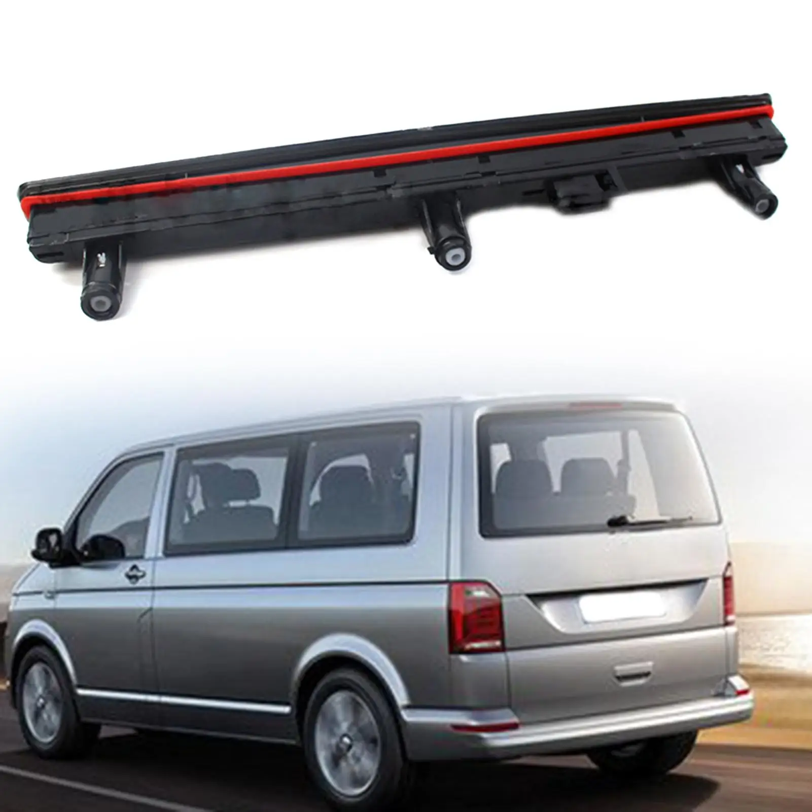 

Car LED 3rd Third Brake Light Tail Stop Lamp Red High Level Mount LED Lamp 12V 7E0945097A For VW Transporter T5 2003-2015
