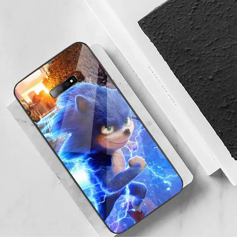 

Sonic the Hedgehog cartoon tv Phone Case Tempered glass For Samsung S6 S7 edge S8 S9 S10 e plus note8 9 10 pro
