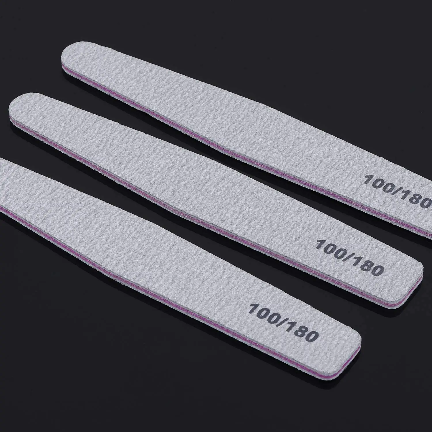 

Bulk 100/pack Wholesale Professional Nail File 100/180 Half Moon Sandpaper Nail Sanding Grinding Polishing Manicure Care Tools