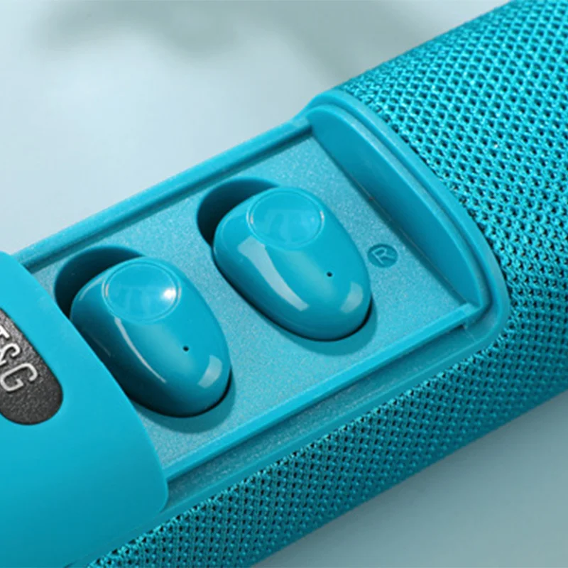 Беспроводная гарнитура TWS совместима с Bluetooth 5 0 Спортивная стереоколонка