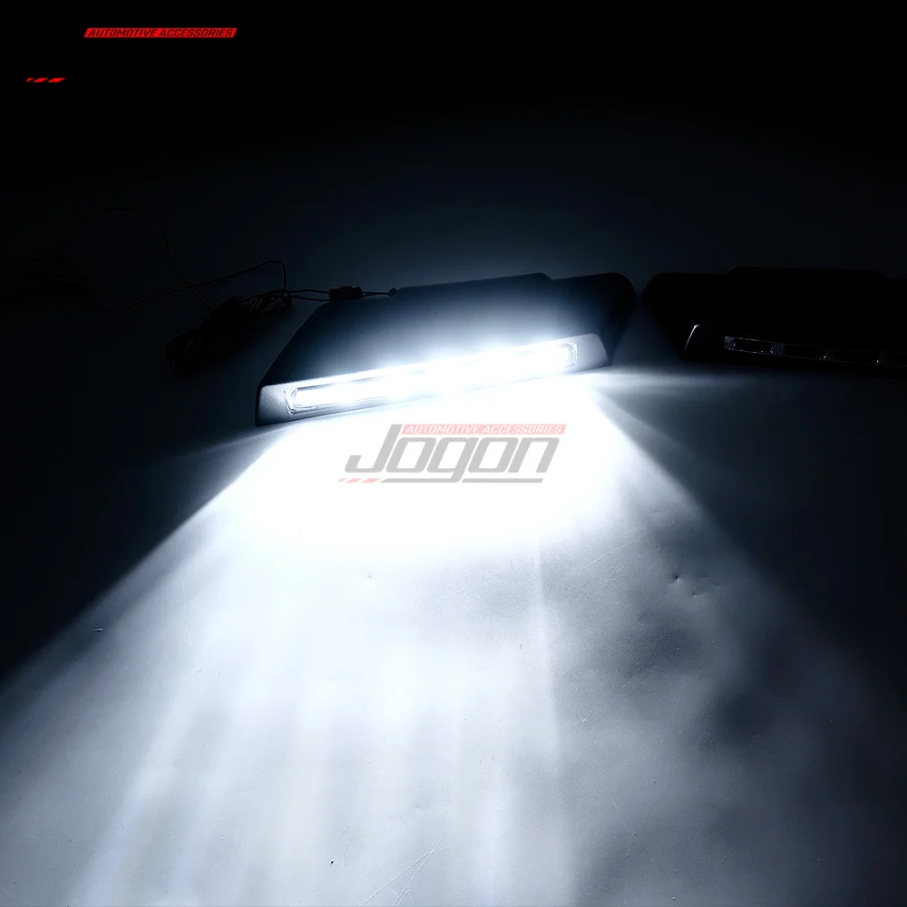 Светодиодные дневные ходовые огни для переднего бампера Toyota Land cruiser LC70 LC71 LC76 LC77 LC78