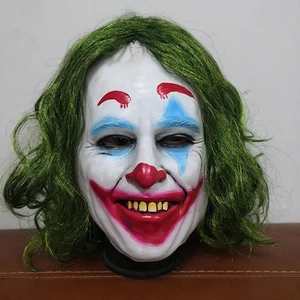 Маска Джокера, костюмы на Хэллоуин для мужчин, маска клоуна для взрослых, реквизит для косплея, латексные маски, карнавальные реквизиты на Рождество