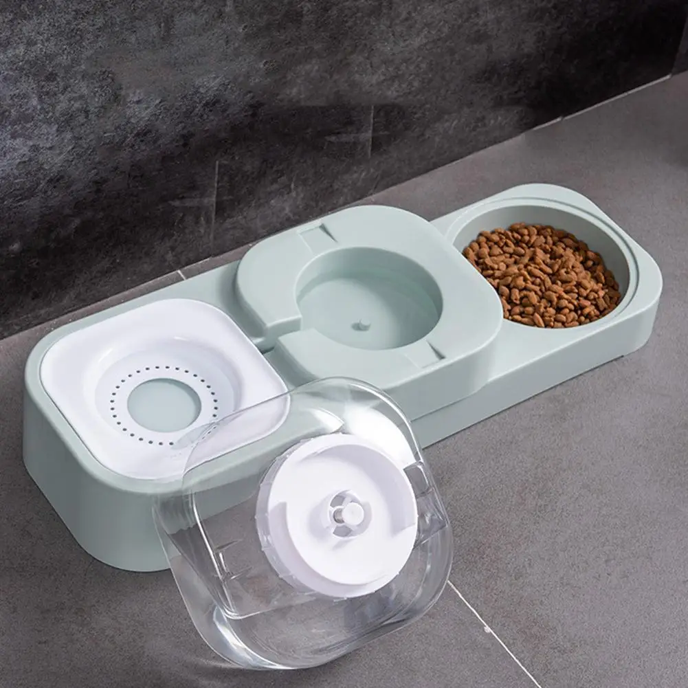 

Автоматическая кормушка для собак, поворотная миска с двойной чашей, для щенков