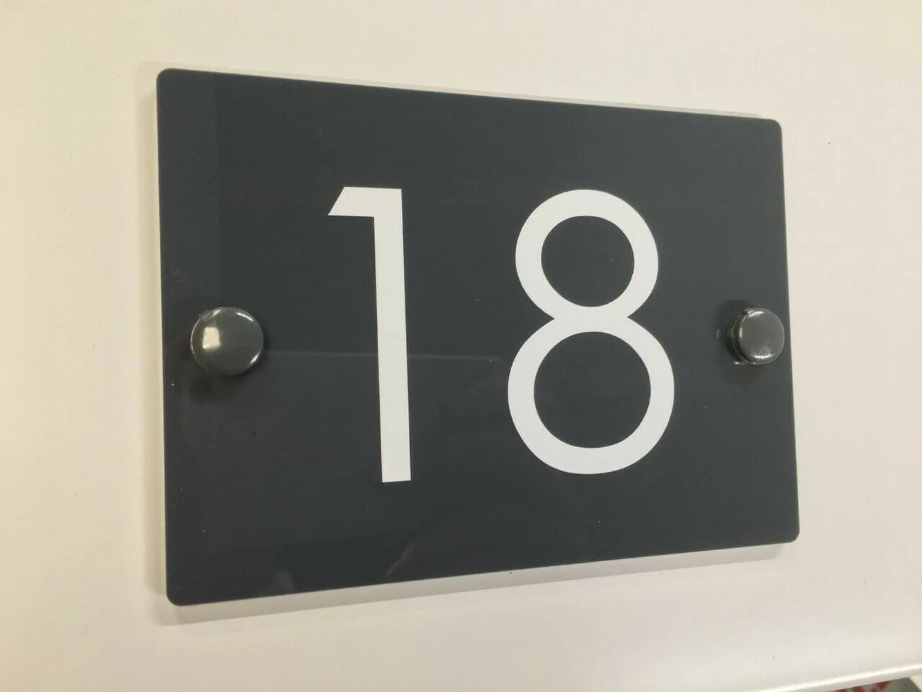 Modern House Sign Plaques Door Number Street Acrylic Personalised Name Plate | Plates